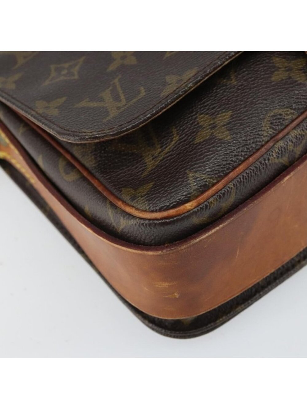 Authentic LOUIS VUITTON Monogram Cartouchiere MM Shoulder Bag M51253 LV - Picture 7 of 16